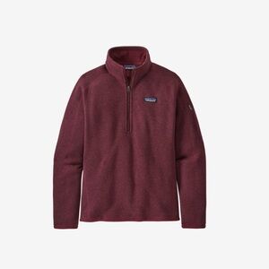 Patagonia Burgundy Quarter-Zip Fleece Pullover